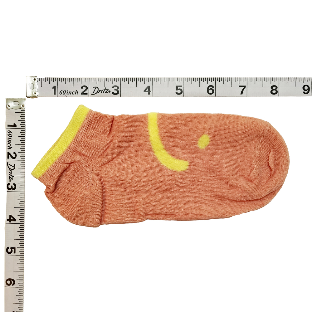 5 Pairs Tutuanna Socks - Pink & Yellow Smiley